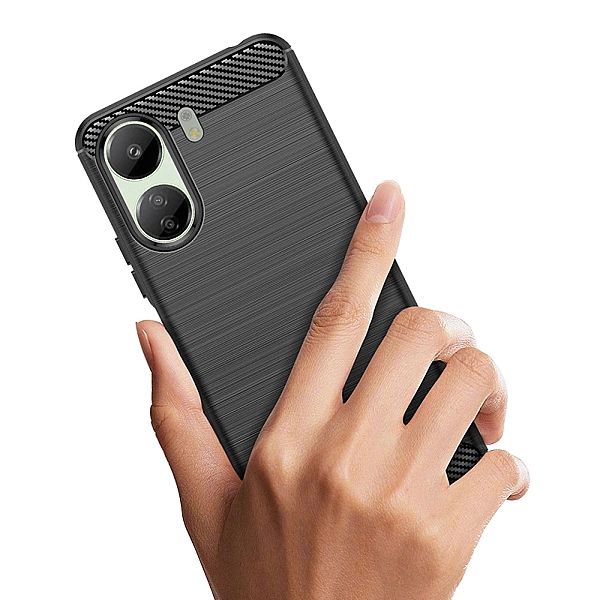 Etui Carbon Case do Xiaomi Redmi 13c elastyczny silikonowy karbonowy p