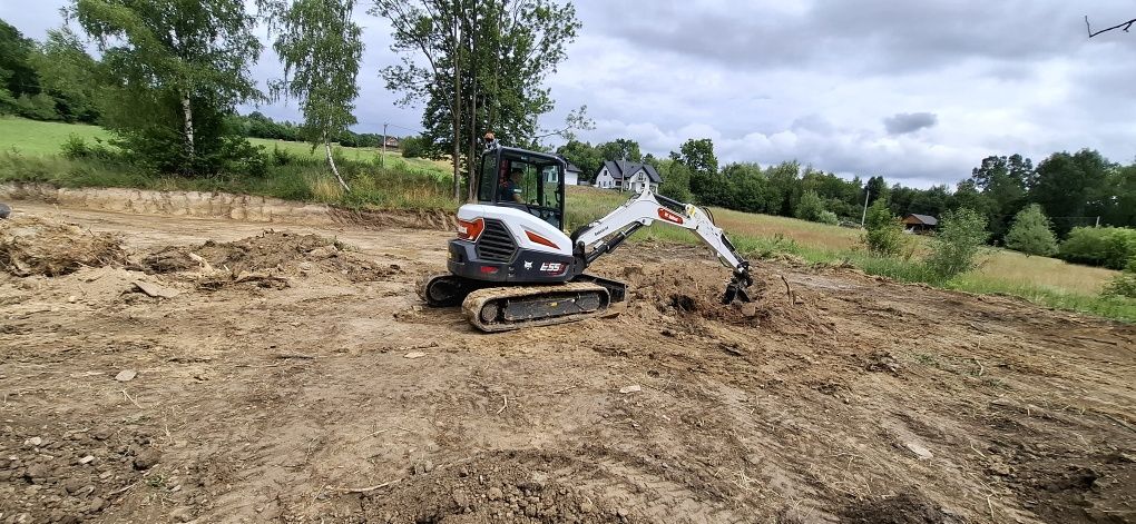 Roboty ziemne usługi minikoparka, koparką, wozidłem