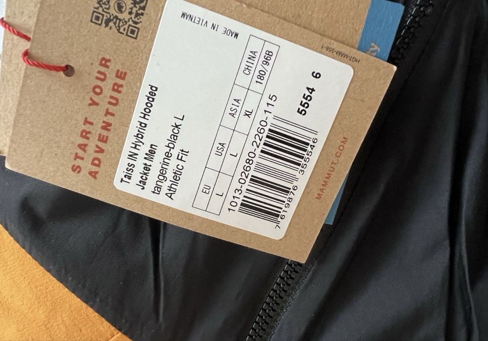 Męska bluza/kurtka Mammut Taiss IN Hybrid Hooded. Rozmiar L.