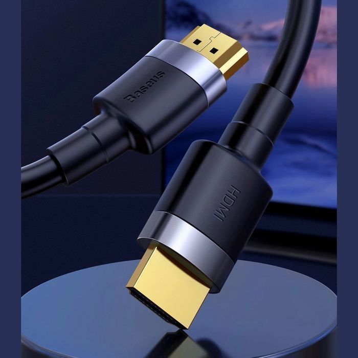 Baseus Cafule kabel przewód HDMI 2.0 4K 60 Hz 3D 18 Gbps 3m czarny