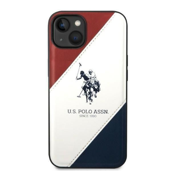 Etui U.S. Polo Assn. do iPhone 14 Plus 6,7" Biały Tricolor Embossed