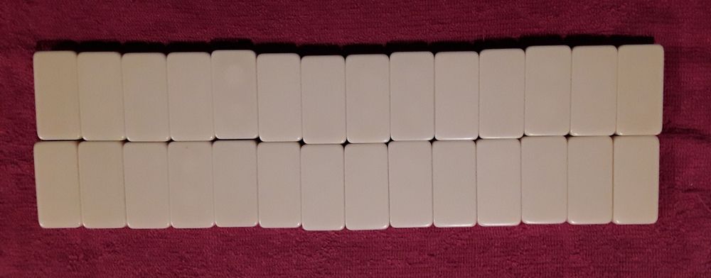 Jogo dominó vintage "Double six", como novo!