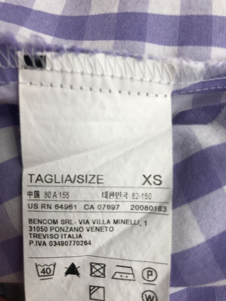 Bluzka w kratkę roz. XS stan idealny