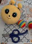 Conjunto brinquedos e higiene