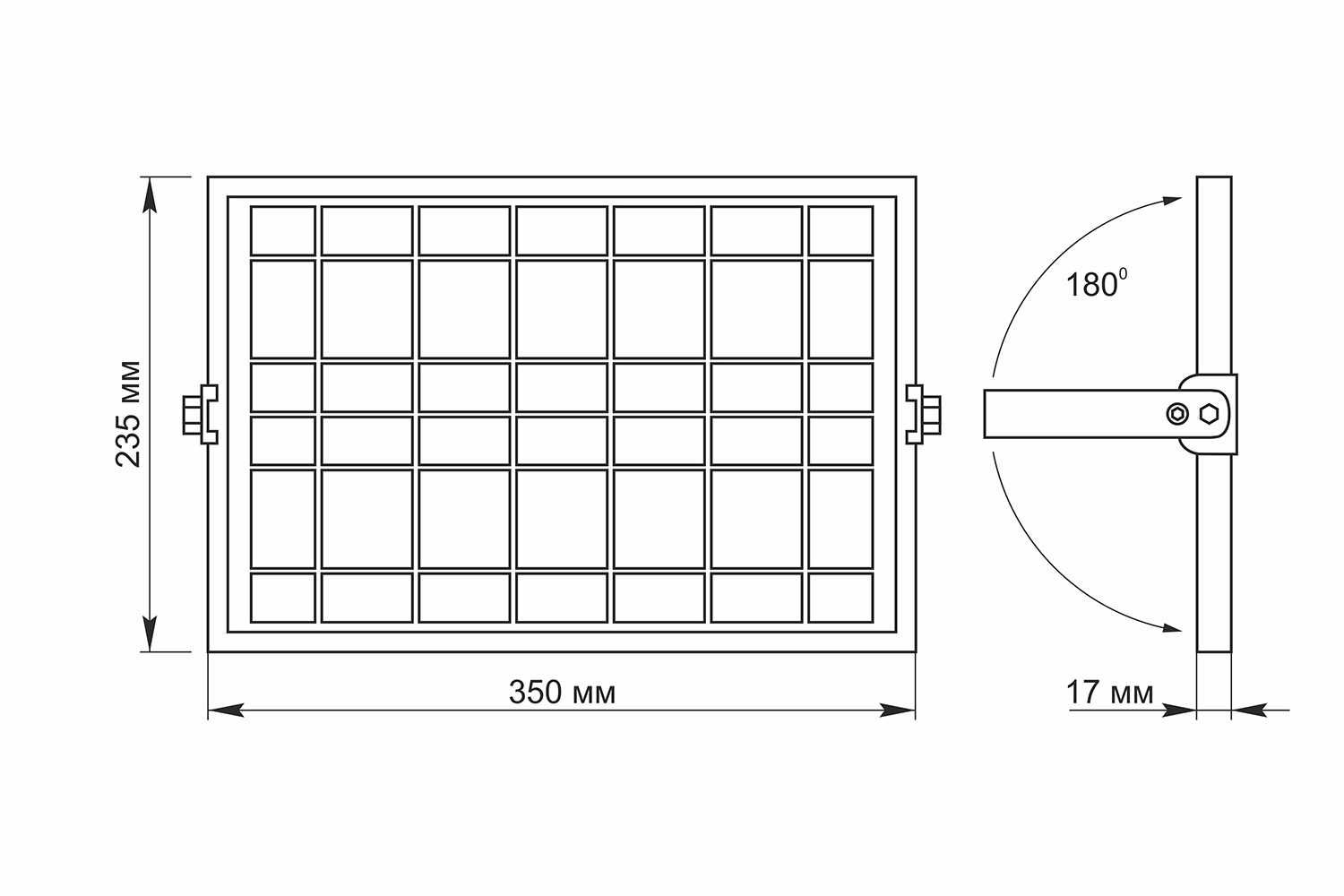 Автономный LED прожектор 50W на АКБ VIDEX 1000LM 5000K 3.2V Солнеч.пан