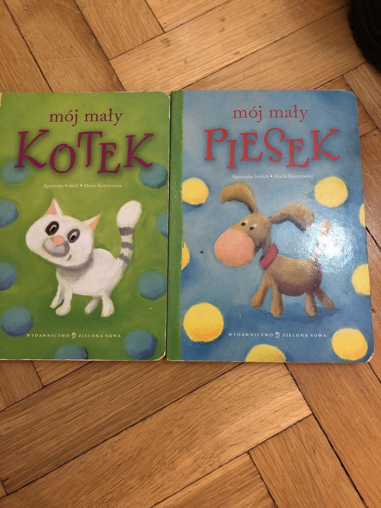 V Mój mały kotek ,piesek 2 porządne grube kartki książki dla dzieci