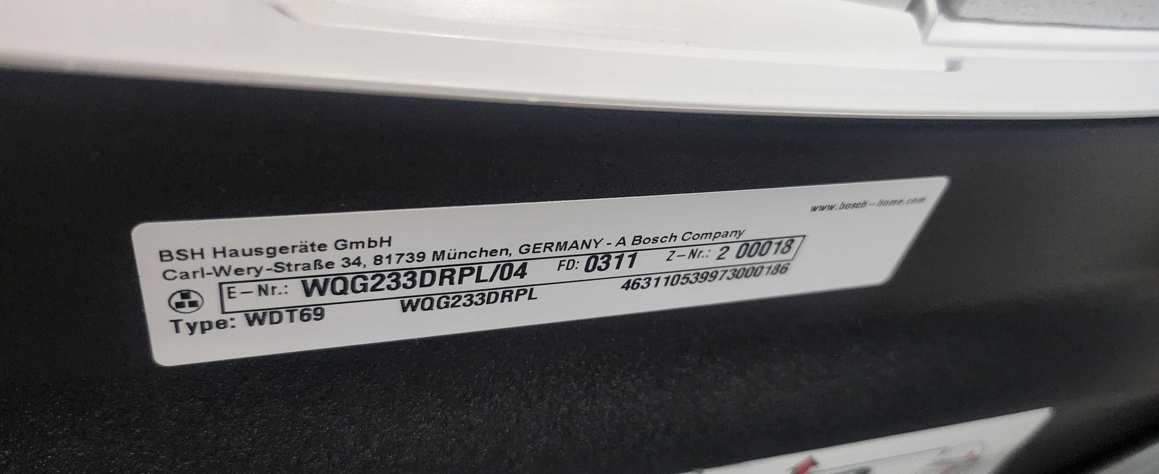 JANKI AGD Suszarka Bosch WQG233DRPL/04