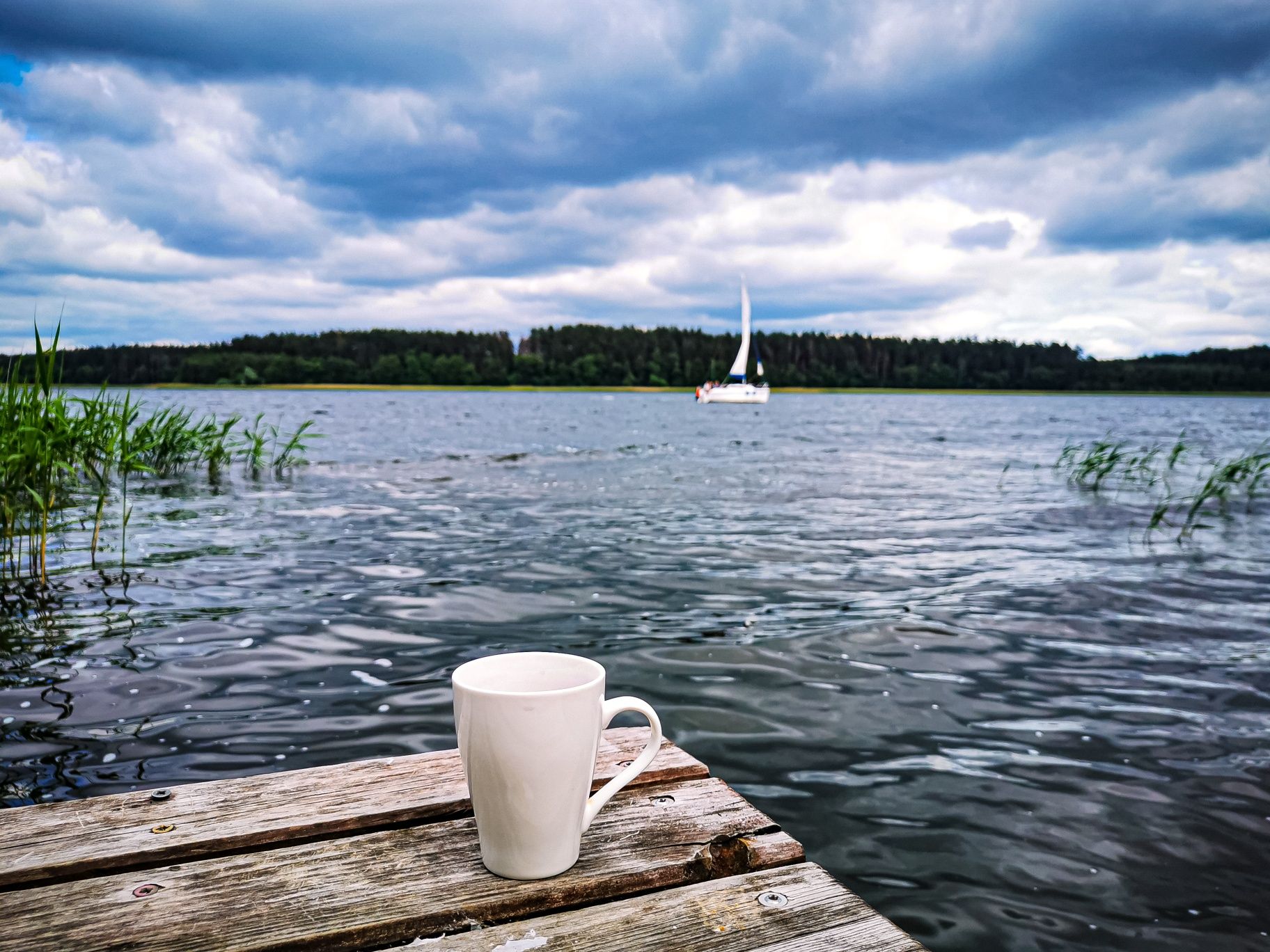 Dom linia brzegowa bania jacuzzi sup Mazury łódka kominek plaża Grill