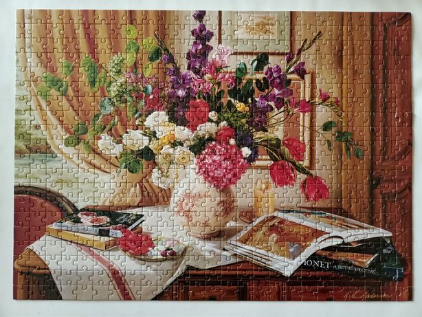 Floral bouqet, Corner Piece, 500 elementów, puzzle