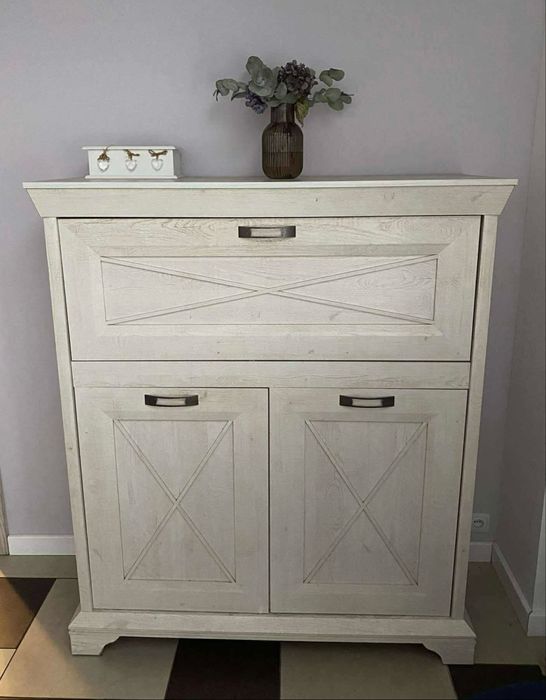 Komoda Kashmir z barkiem 120 cm - pinia biała