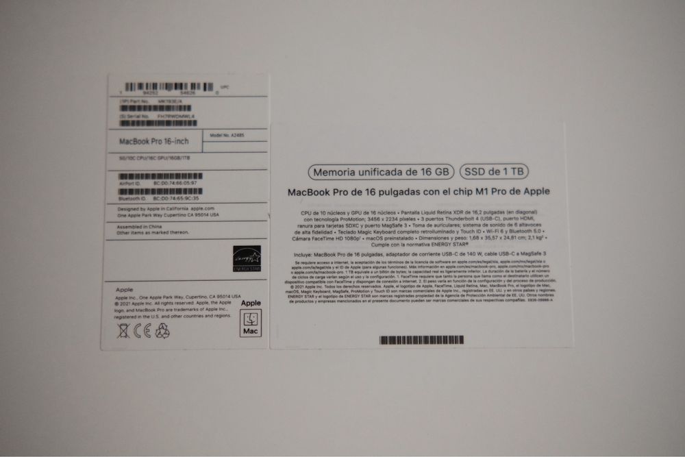 Macbook Pro 16 (1tb) Space Gray