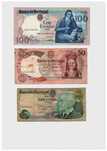 lote de 6 Notas de 500$00, 100$00, 50$00 e 20$