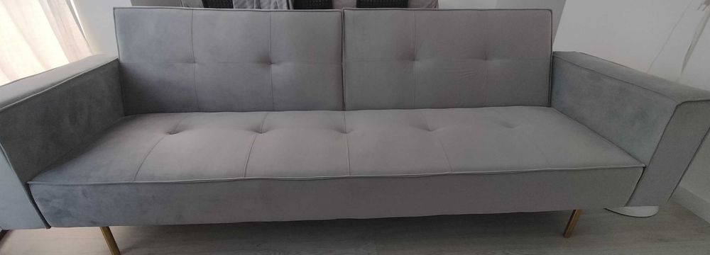 Sofá-cama veludo 3 lugares - Belliani