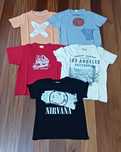 Conjunto de 5 t-shirts para criança - 7/8 anos