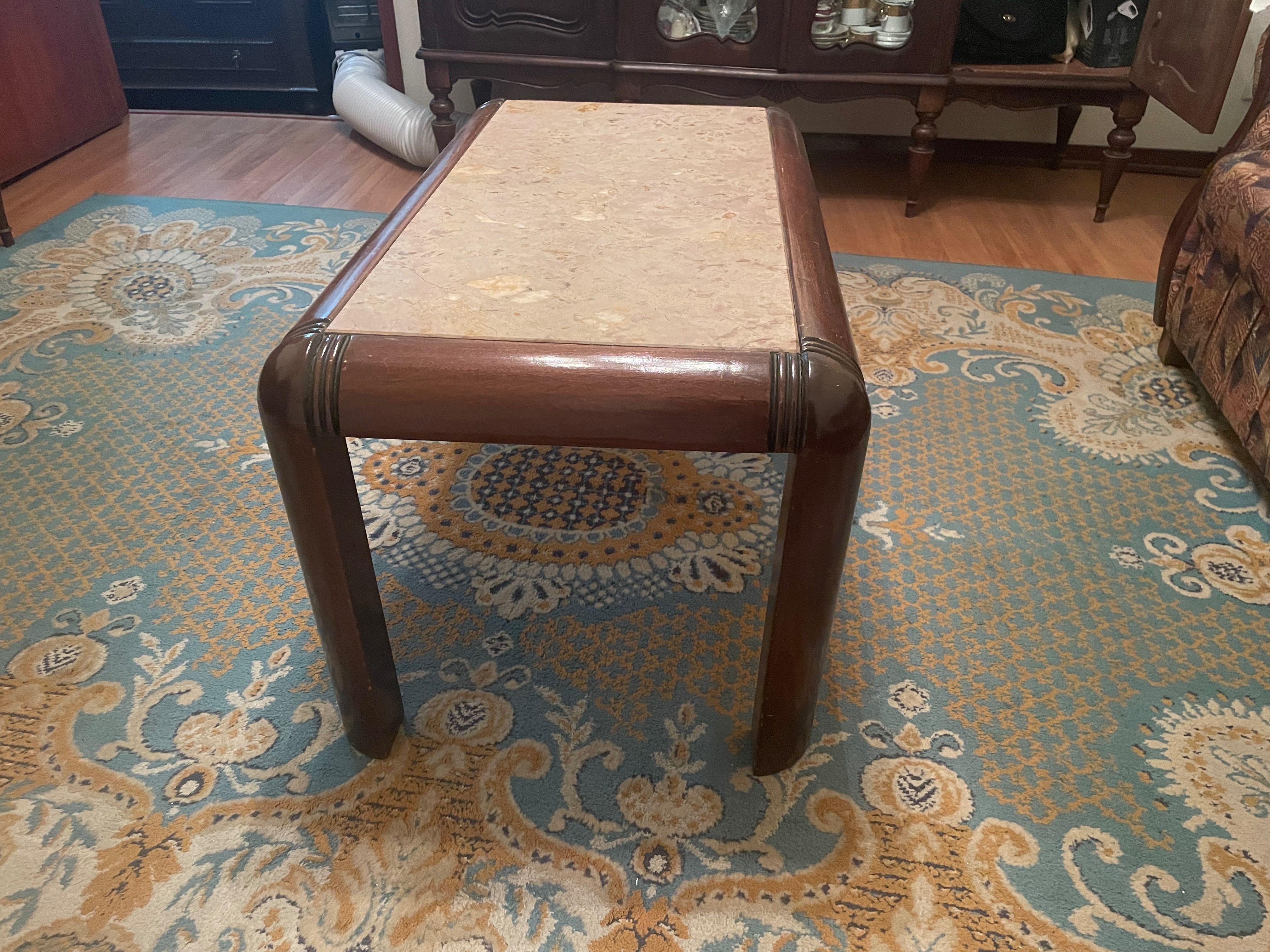 mesa de centro de mármore