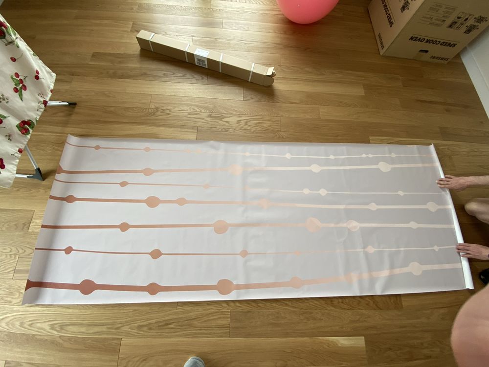 Fototapeta winylowa na flizelinie strukturalna tapeta Redro różowa