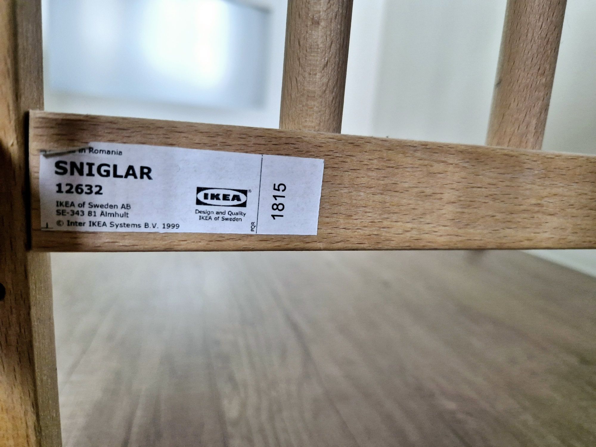 Łóżeczko niemowlęce IKEA 120x60 z materacem