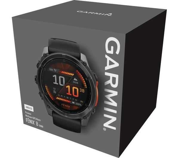 Garmin Fenix 8 51 mm AMOLED Slate Grey z czarnym paskiem