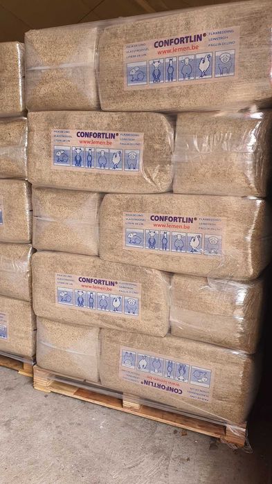 Ściółka lniana, dla koni, drobiu, bydła, 18 szt. 22-24kg dostawa 0zł