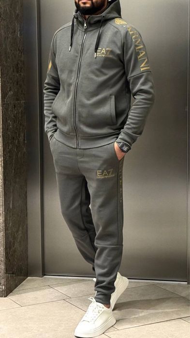РАСПРОДАЖА спортивный мужской костюм Emporio Armani оригинал синий