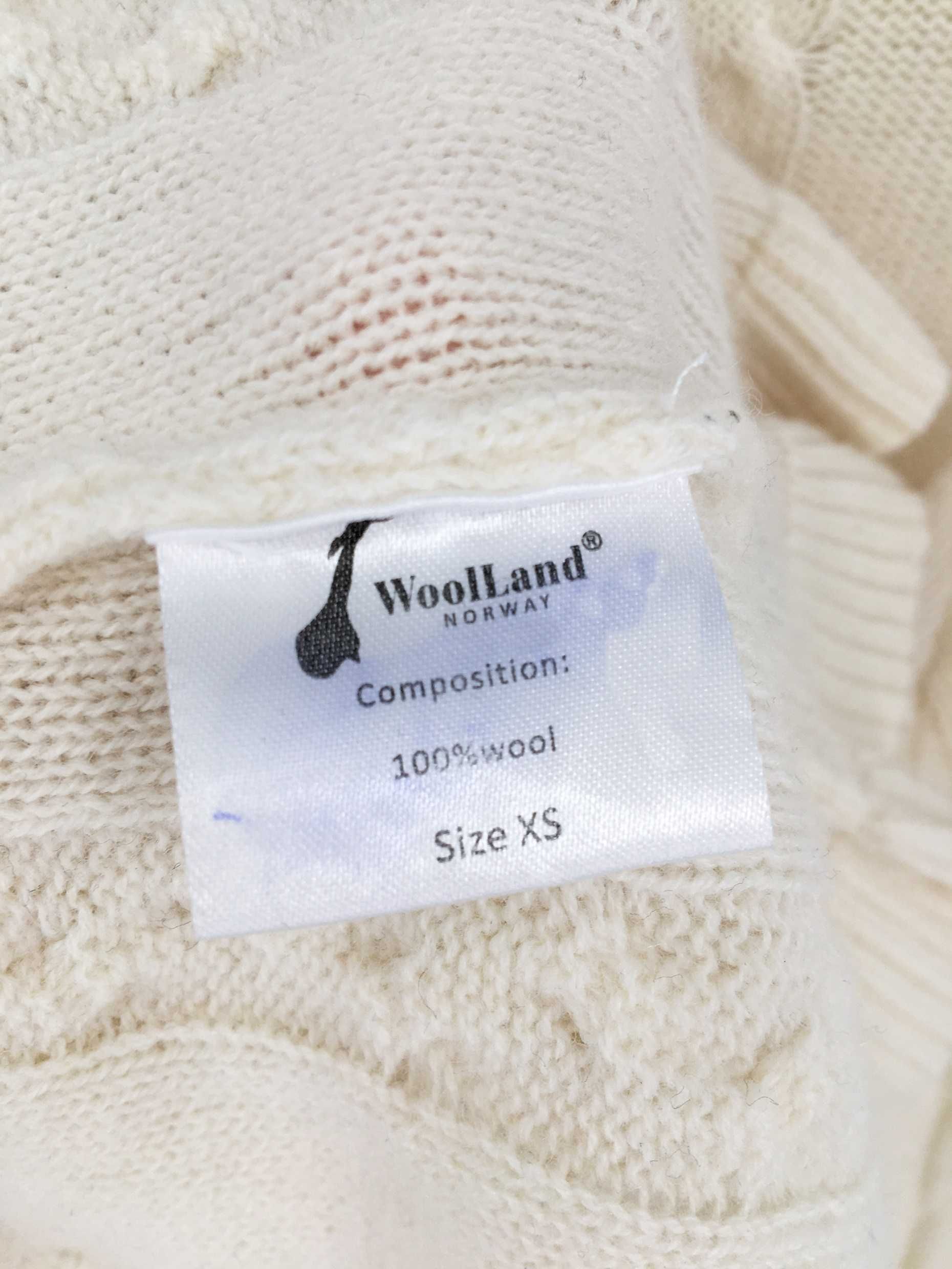 WOLLAND NORWAY sweter wełna 34