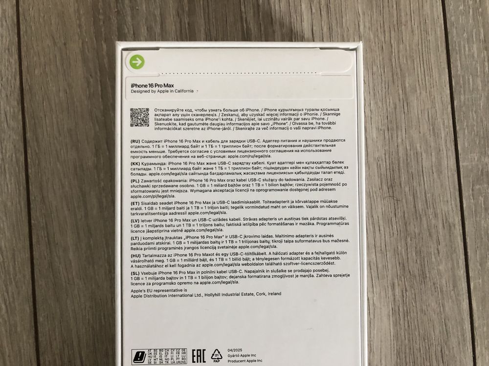 Nowy iPHONE 16 pro max 256 Polska dystrybucja bez RAT