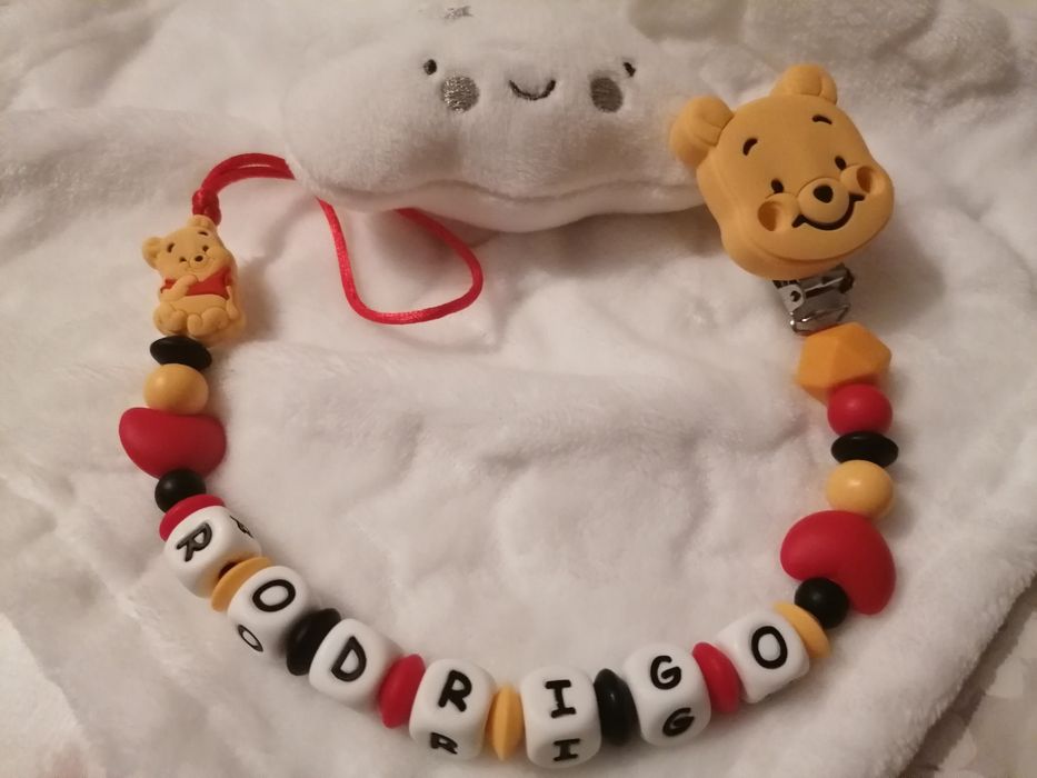 Prendedor de chucha personalizado em silicone alimentar