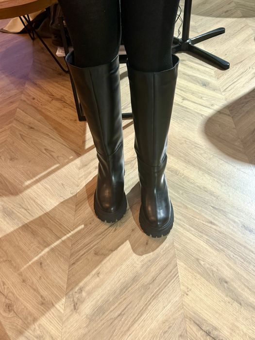 Нові жіночі зимові чоботи-труби