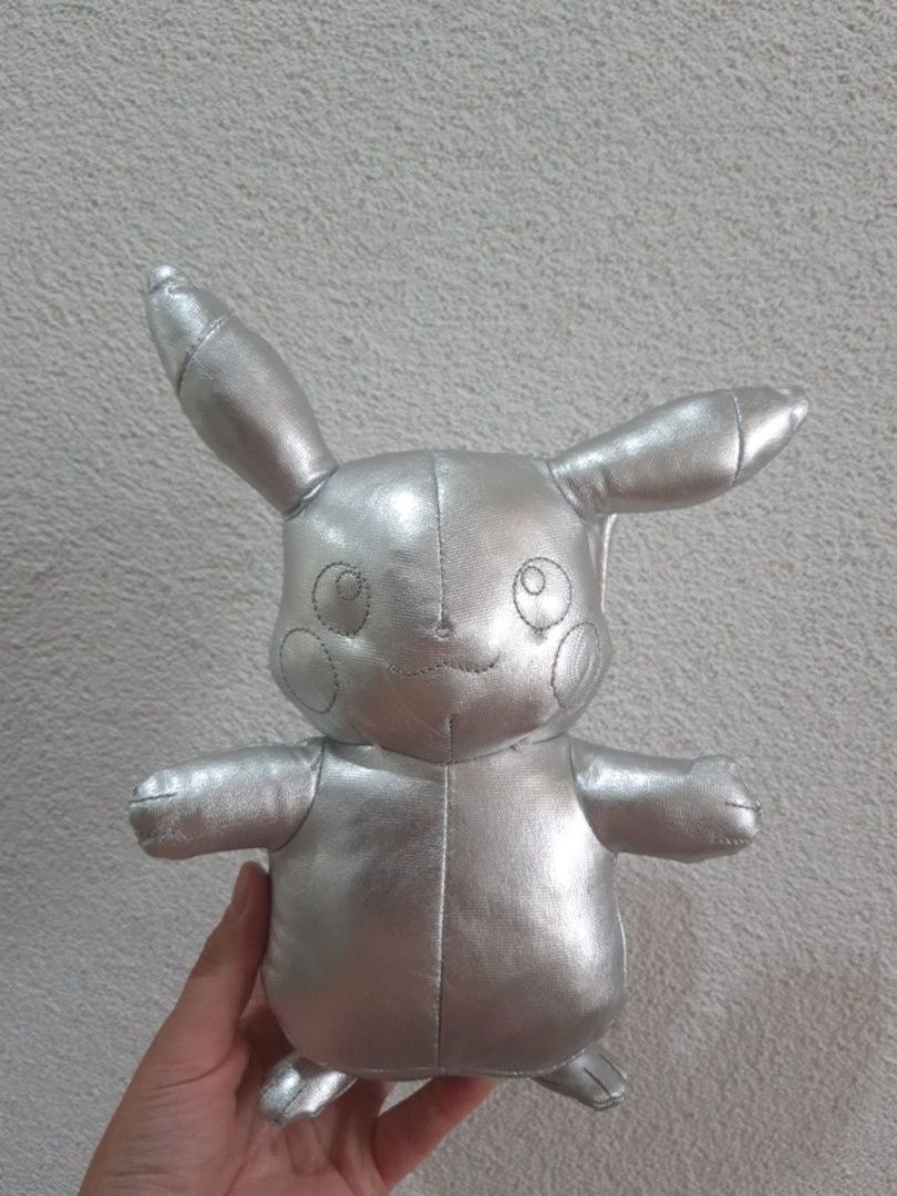 Срібна мяка іграшка Pikachu, Pokémon.