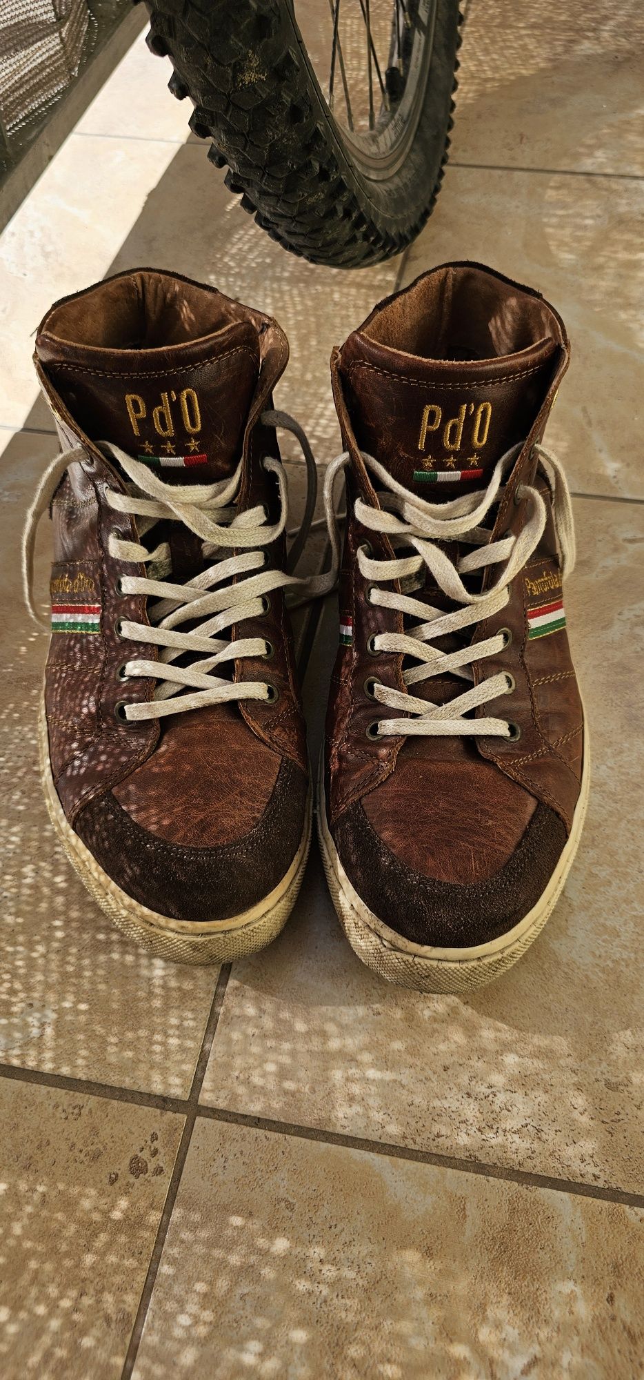 Buty skórzane męskie Pantofola d'Oro rozmiar 45 wkładka 29cm