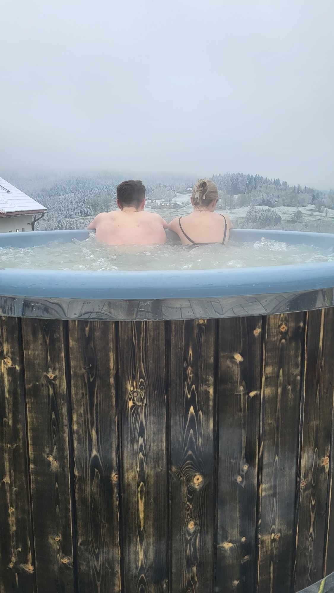 3 urokliwe domki z bala ,,Chaty pod Pilskiem" sauna i jacuzzi w cenie