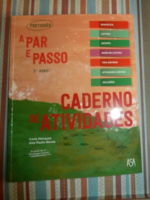 Caderno de atividades de Português, 7.º ano, Asa