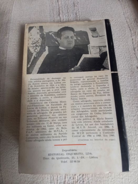 Mário Soares Escritos Políticos primeira edição