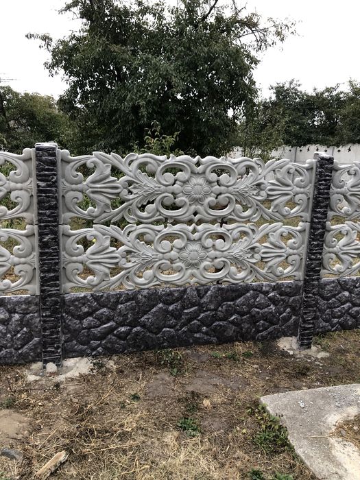 Євро -Забор , Глянцевий Євро -Паркан , Ворота ,Бетонна Огорожа