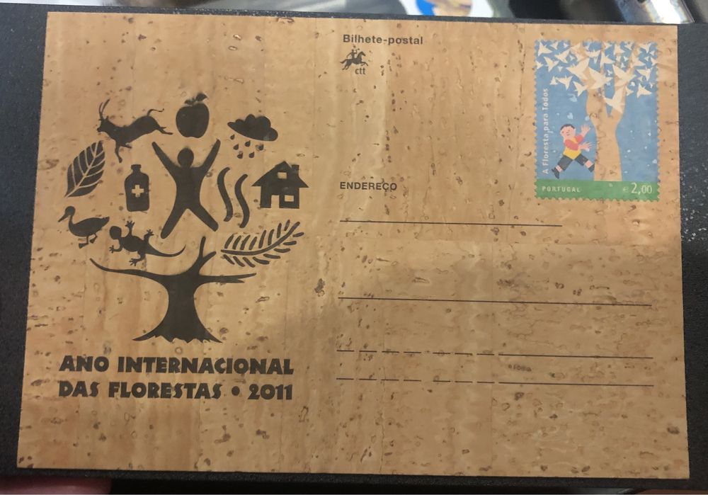 Postal cortiça 2011 Novo