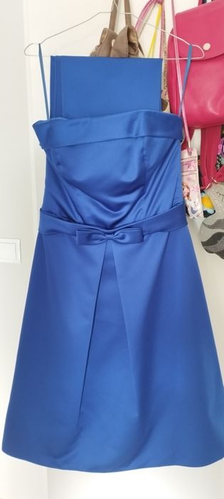 Vestido cerimónia com encharpe tamanho 38