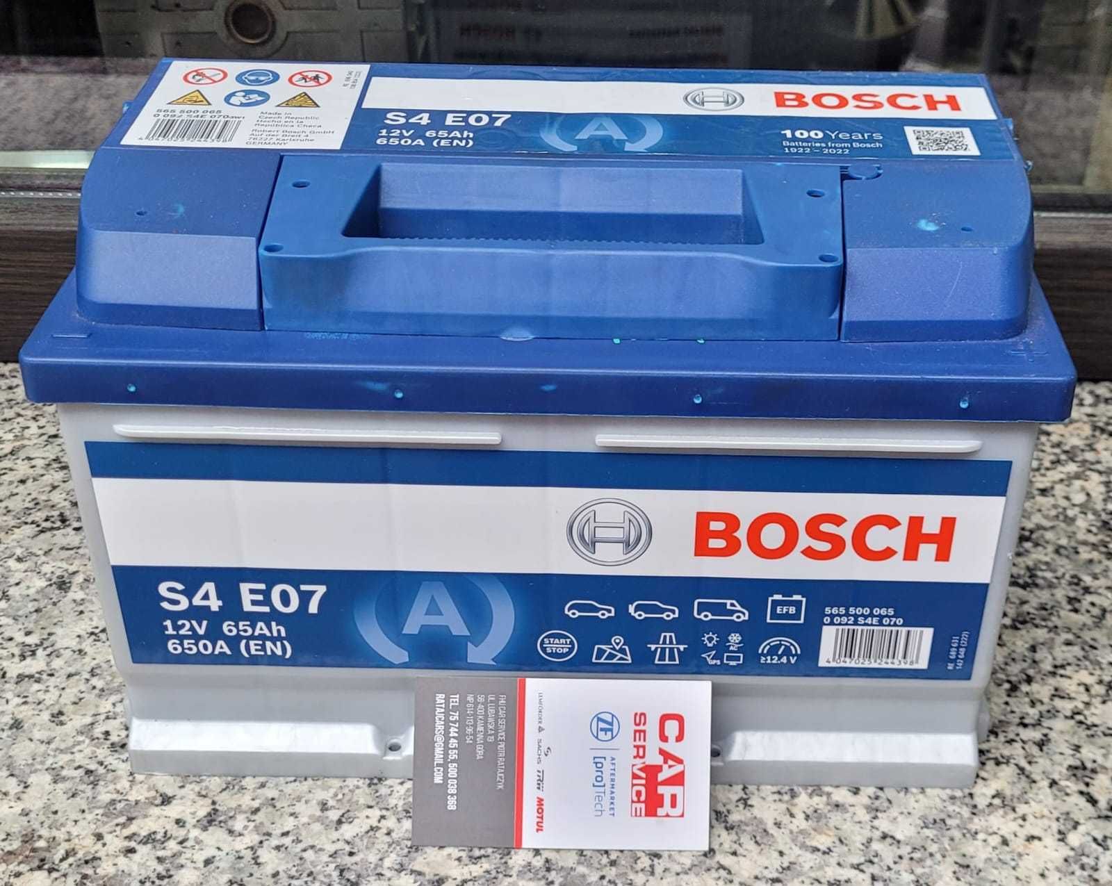 Nowy Akumulator Bosch 65Ah 650A 12V EFB P+