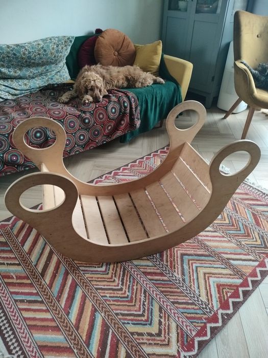 Drewniany bujak Montessori