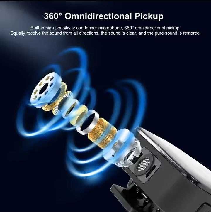 Беспроводной петличный микрофон PULUZ 2.4G