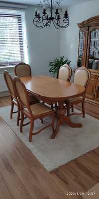 Zestaw jadalniany: 6 krzeseł i stół 12-osobowy