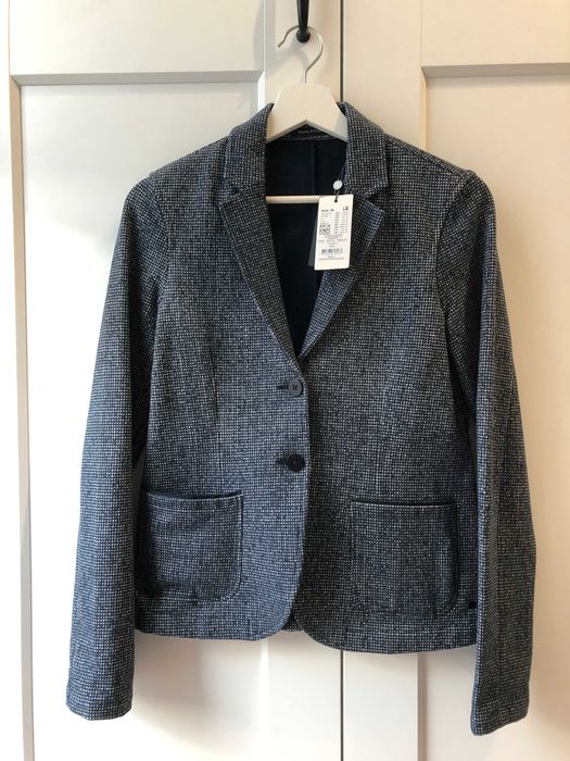 Dżersejowa marynarka Marc O'Polo granatowa rozmiar 36 z metką