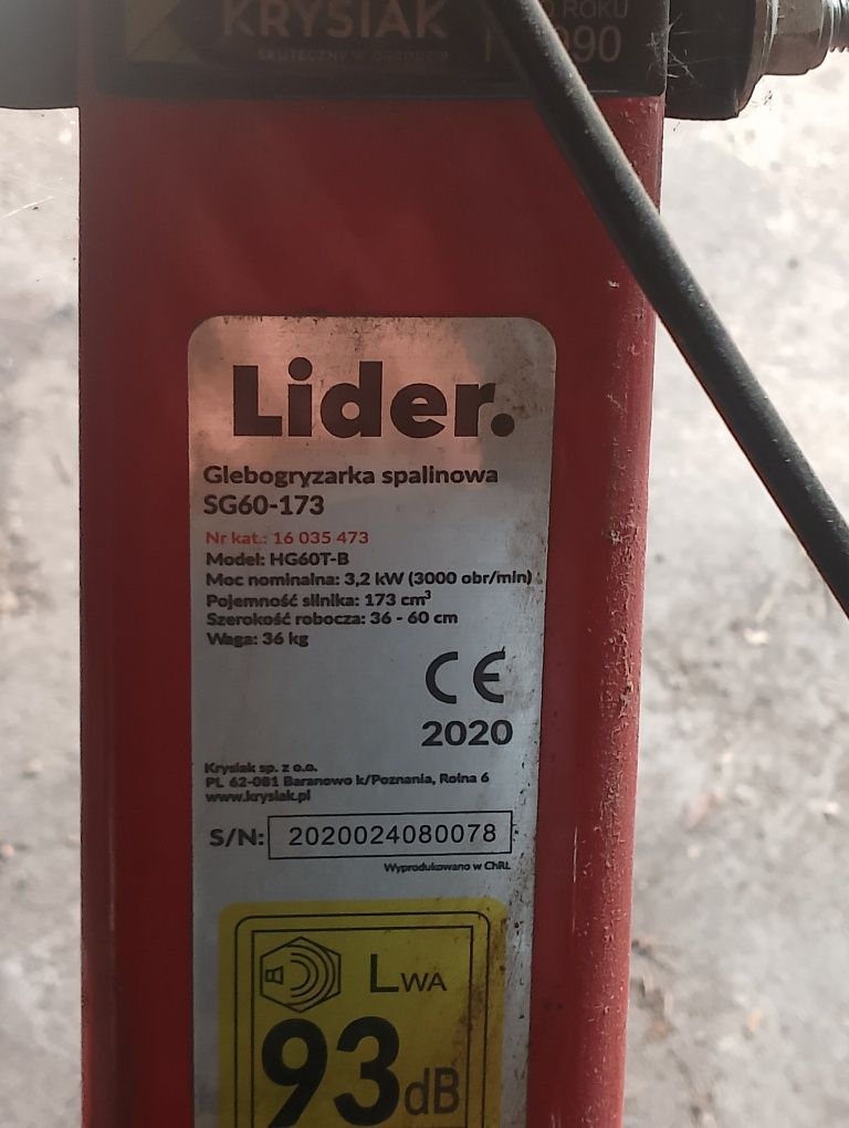 Sprzedam glebogryzarkę spalinową