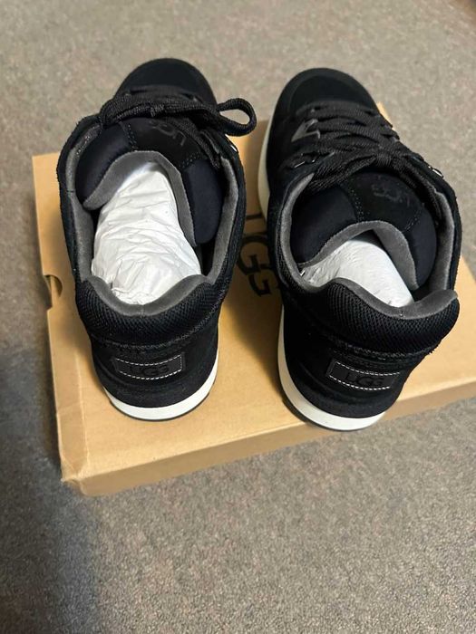 UGG 47 Оригинал Новые Кожаные Кроссовки Ботинки Черные США Деми Зима