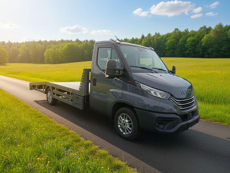 Zabudowa lawety najazd aluminiowy autolaweta pomoc drogowa Mercedes Sprinter Fiat Ducato Renault Master Iveco Daily