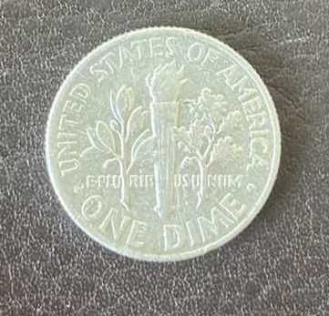 Дайм США 1964 год монета серебро