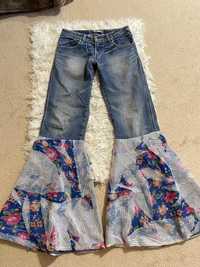 Jeansy dzwony vintage-36