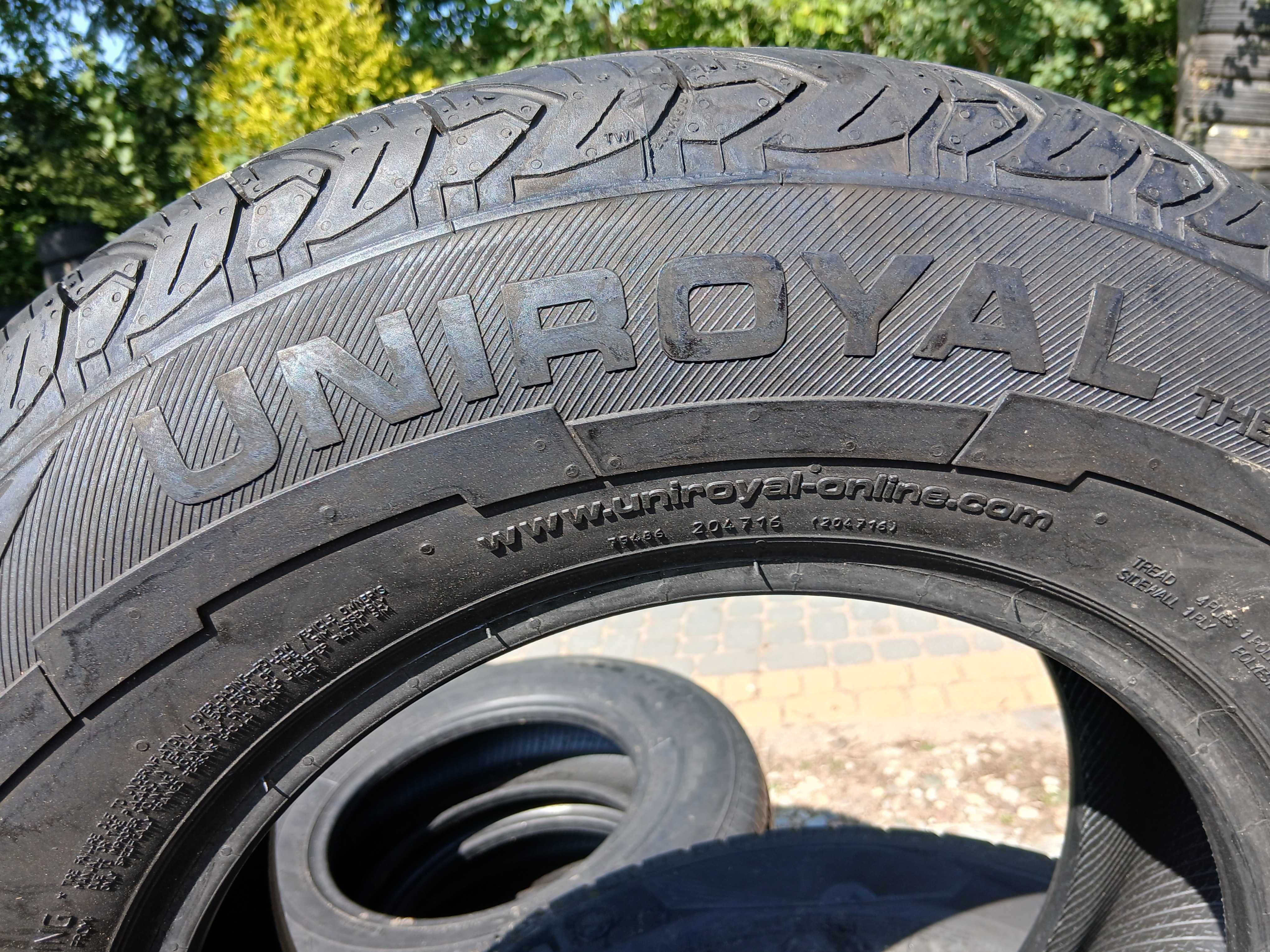 Opony używane 185/80R14C Unoroyal Rain Max 2 2szt.