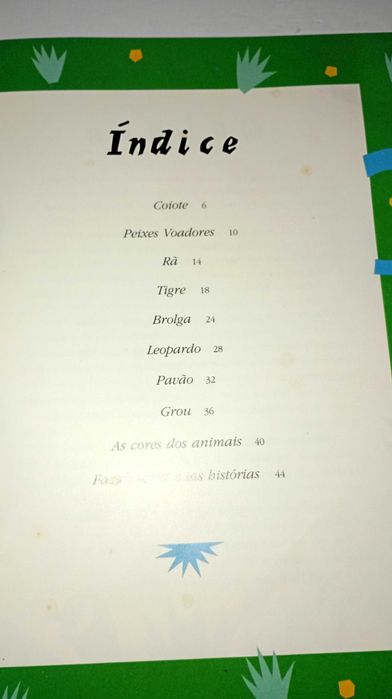 As cores dos animais