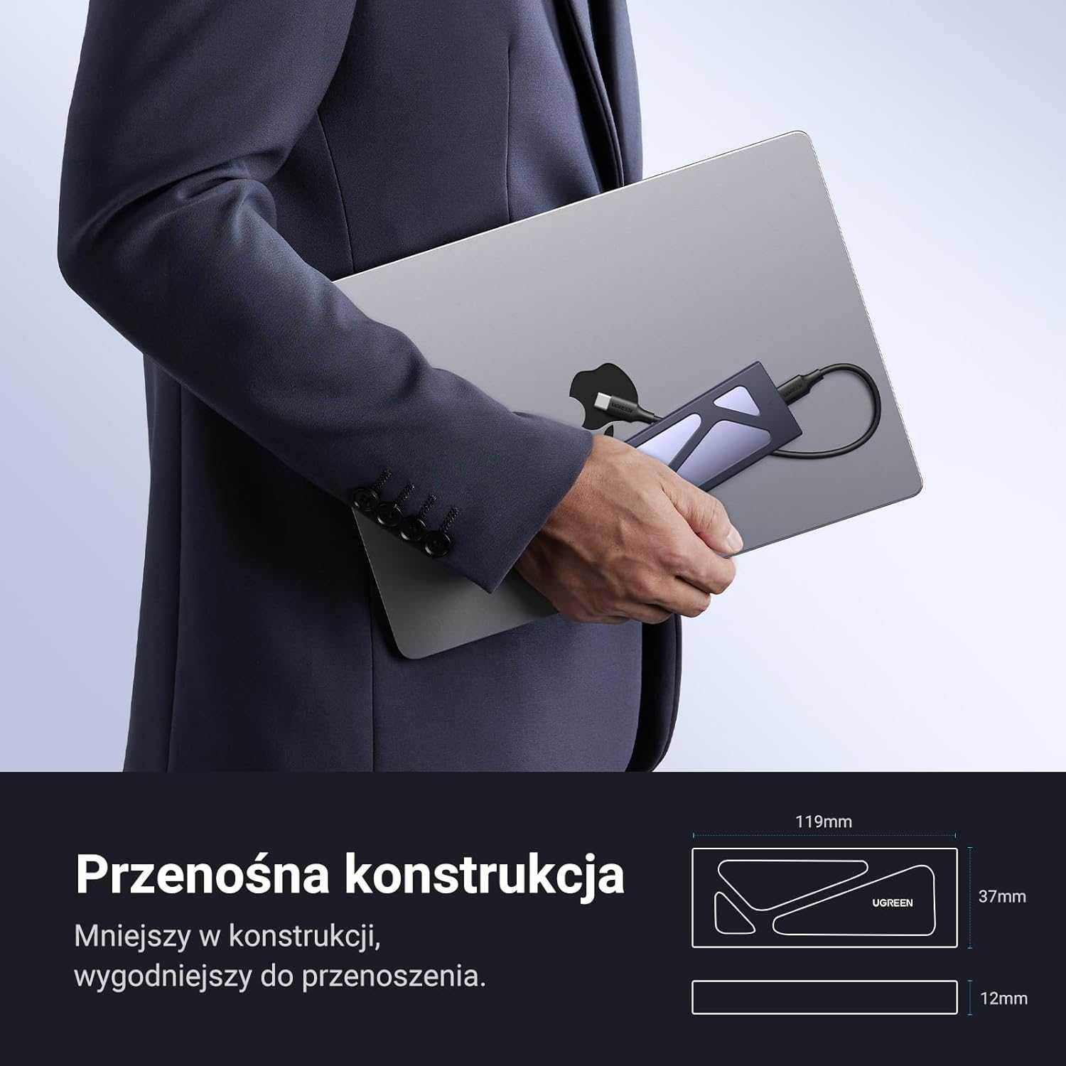 Obudowa Dysku Twardego UGREEN NVMe M.2 USB 3.1 SSD 10 Gb/s