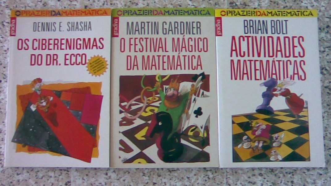 Matemática / Enigmas - Lote 11 livros - Venda individual